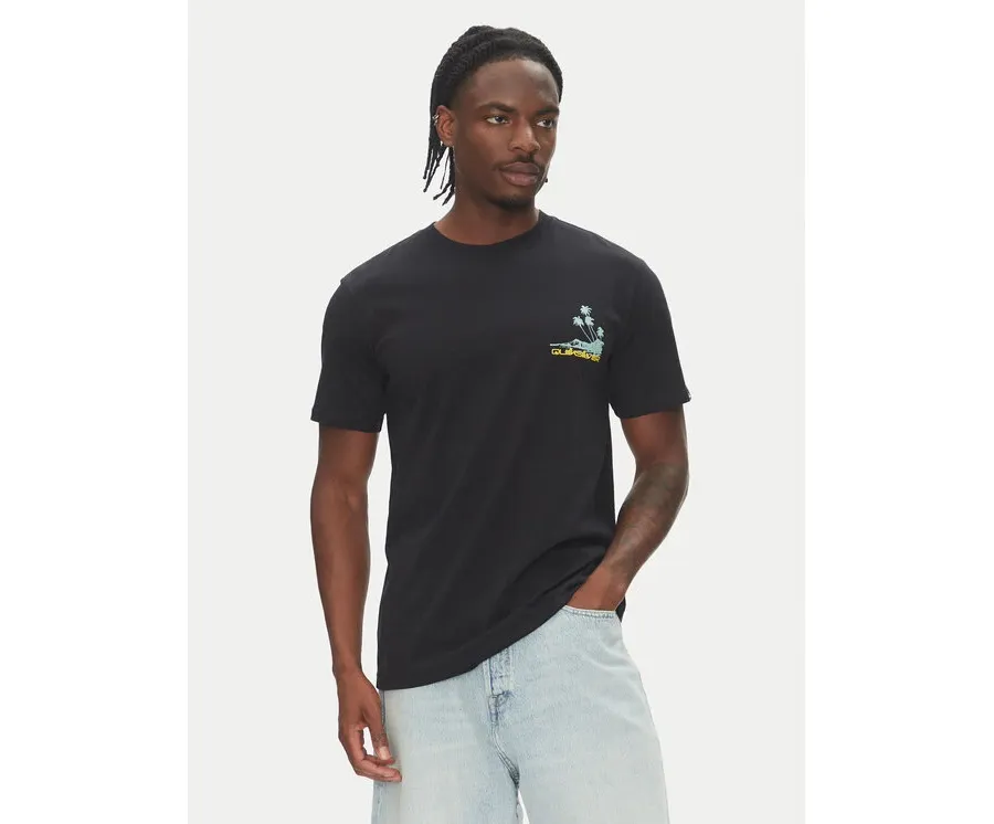 obrazek 1 Quiksilver T-Shirt Palm Lines Ss EQYZT08057 Czarny Regular Fit