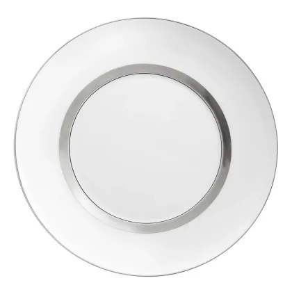 Zdjęcie Klasyczny porcelanowy talerz deserowy Domo Platinium z platynowym detalem - Vista Alegre