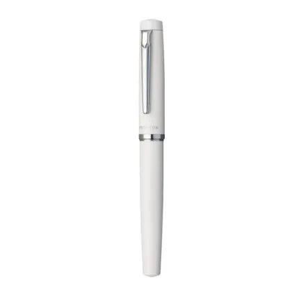 Picture White Platinum Procyon Porcelain fountain pen