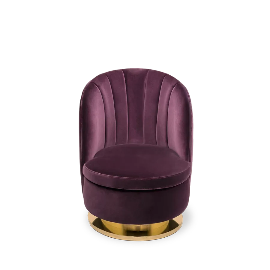 obrazek 1 Fioletowy fotel gabinetowy