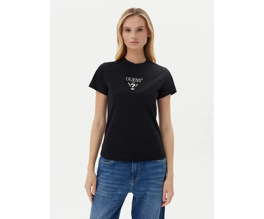 obrazek 1 Guess T-Shirt V4YI21 KCDH1 Czarny Slim Fit