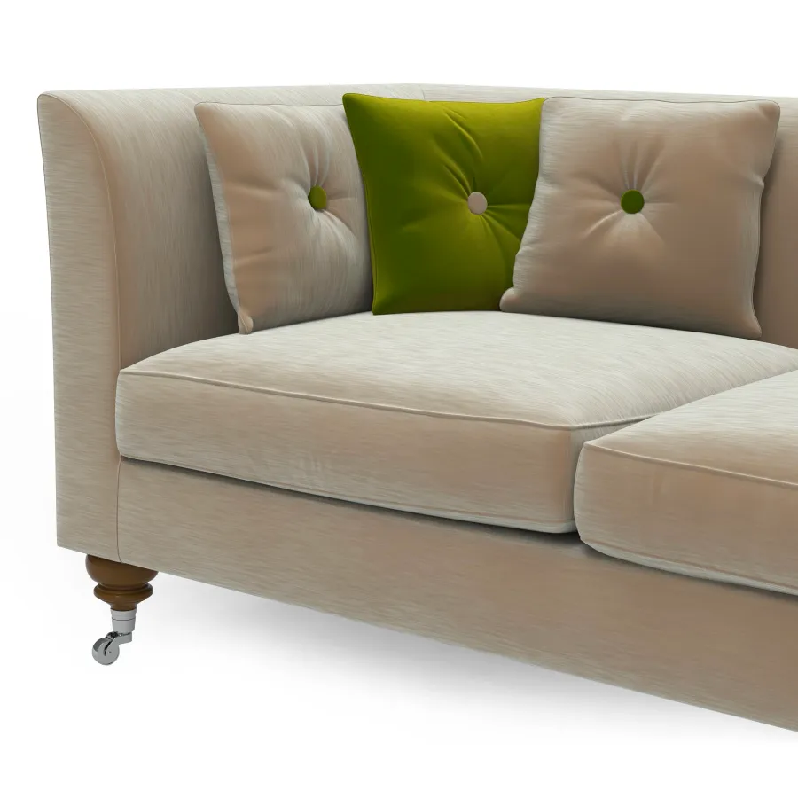 obrazek 3 Luksusowa drewniana dwuosobowa sofa H.82xL.180xP.90 cm