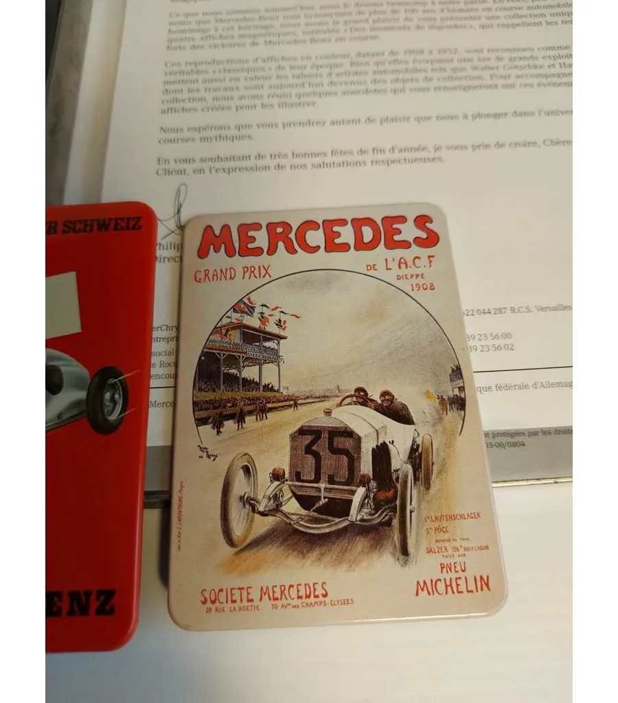 obrazek 9 Oryginalne magnesy na lodówkę Mercedes - prezent Vintage dla fana marki