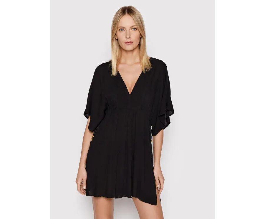 obrazek 1 Lauren Ralph Lauren Sukienka plażowa 20151080 Czarny Relaxed Fit LAUREN RALPH LAUREN