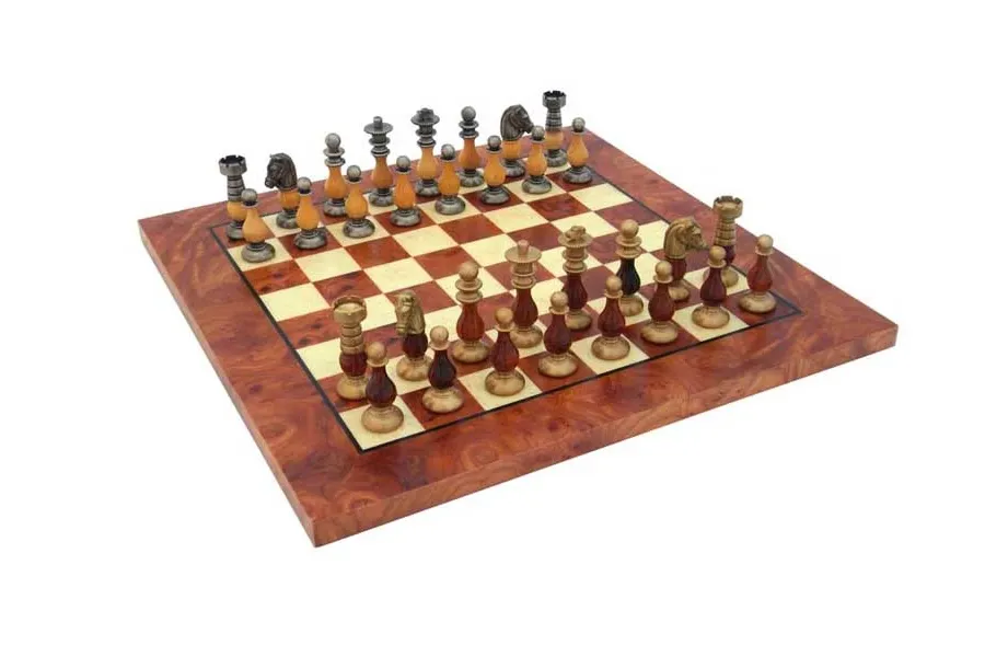 picture 1 Exclusive chess set made from wood and brass