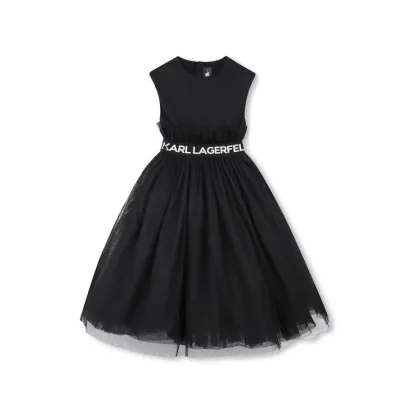Zdjęcie Karl Lagerfeld Kids Sukienka codzienna Z30467 S Czarny Regular Fit