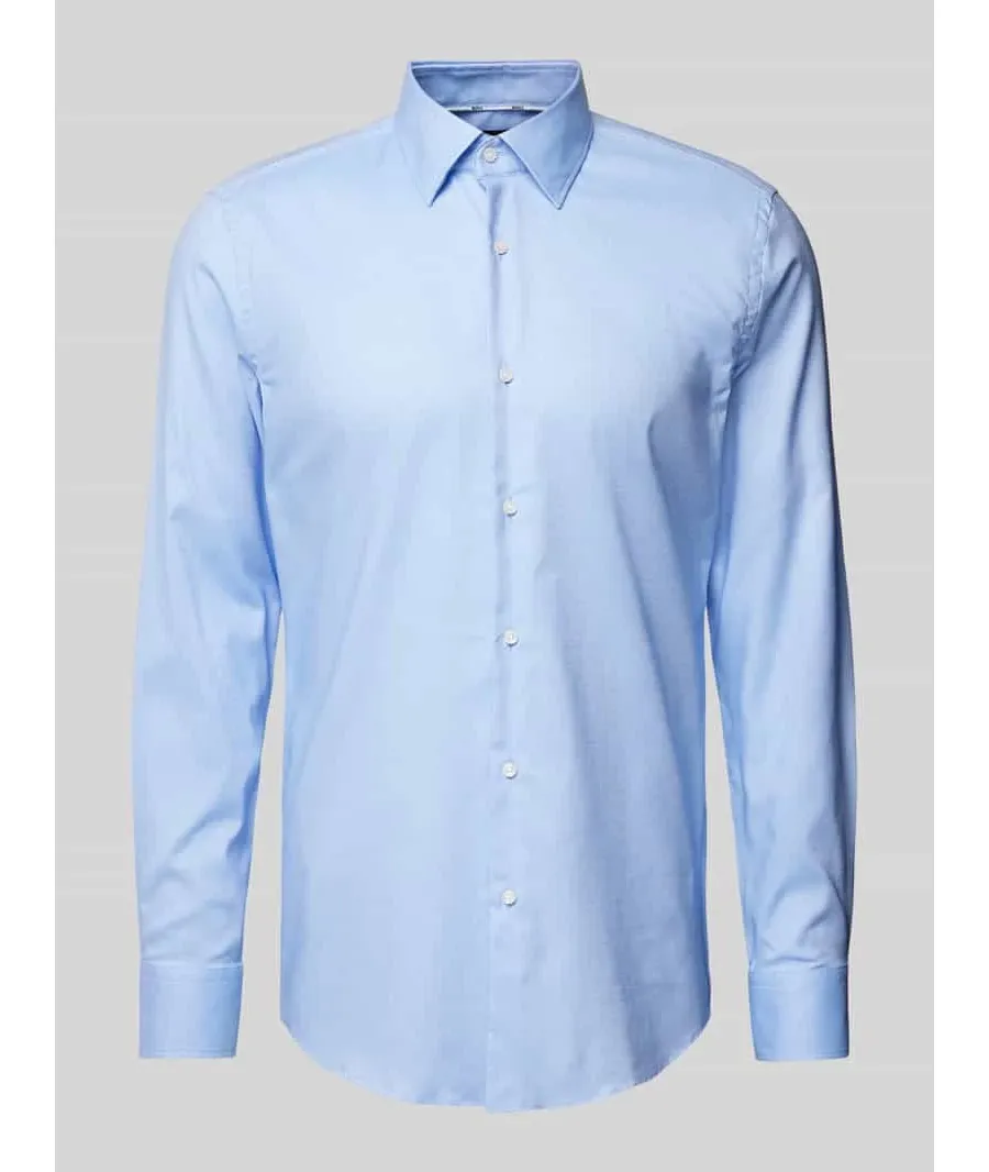 obrazek 1 Koszula biznesowa o kroju slim fit z kołnierzykiem typu kent