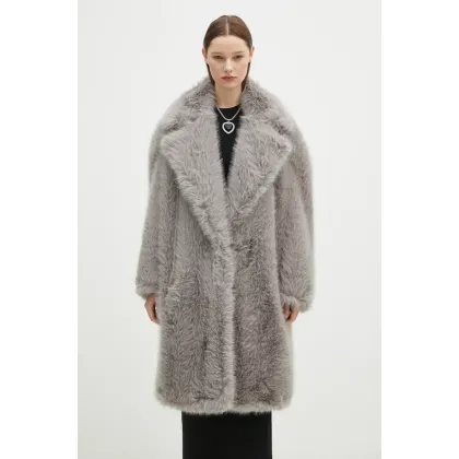 Zdjęcie Sportmax płaszcz Manico damski kolor szary przejściowy 2422906012600