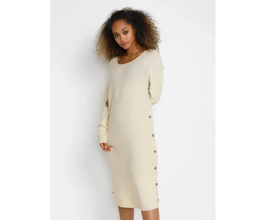 obrazek 1 Cream Sukienka dzianinowa Christine 10610446 Beżowy Regular Fit