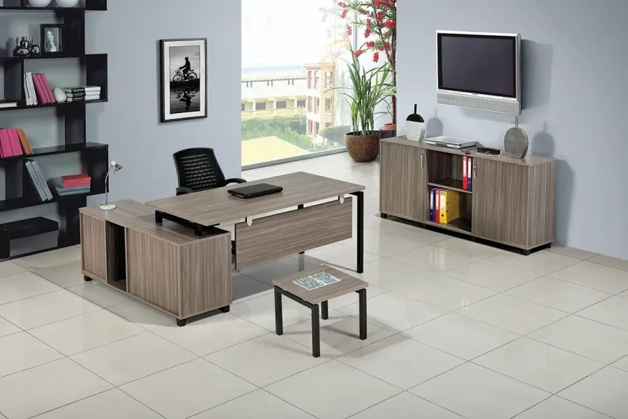 obrazek 1 Stylowy nowoczesny komplet mebli do biura i gabinetu - Konfull