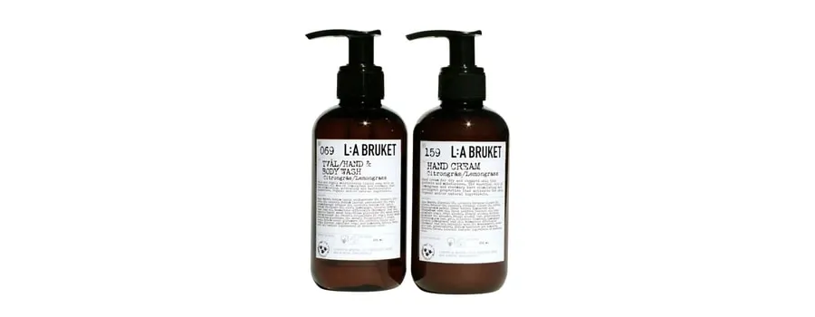 obrazek 1 L:A Bruket Duo Kit Liquid Soap/Hand Cream Lemongrass Zestaw do pielęgnacji ciała 1 szt.