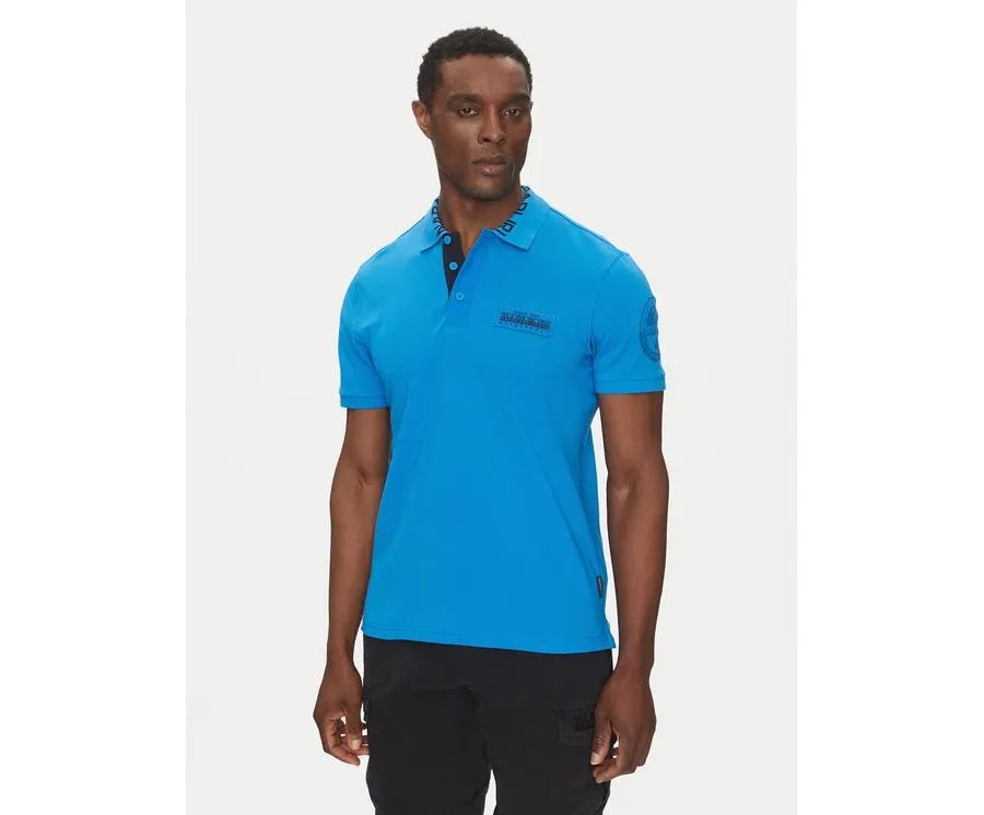 obrazek 1 Napapijri Polo E-Amundsen NP0A4IN9 Niebieski Regular Fit