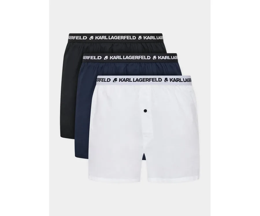obrazek 1 KARL LAGERFELD Komplet 3 par bokserek Woven 221M2134 Kolorowy