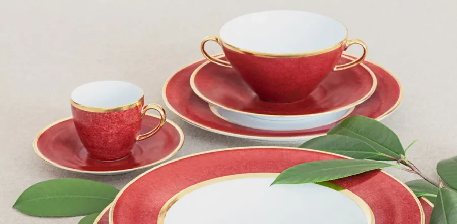 obrazek 5 Unikatowa portugalska porcelana - zastawa stołowa dla 12 osób - Porcel