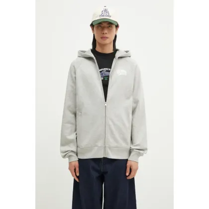 Zdjęcie Billionaire Boys Club bluza bawełniana męska kolor szary z kapturem z nadrukiem BC006-HEATHERGRE