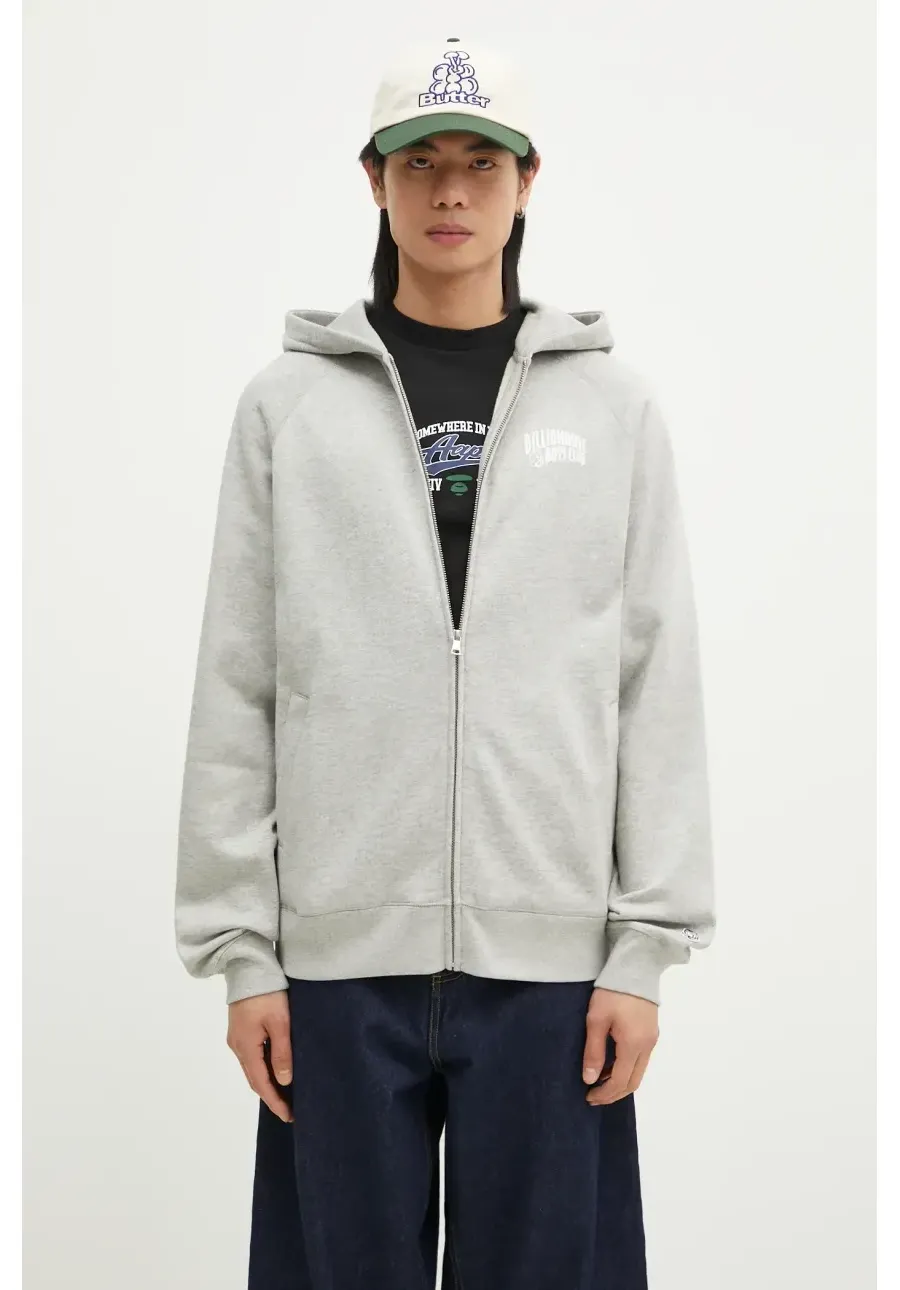 obrazek 1 Billionaire Boys Club bluza bawełniana męska kolor szary z kapturem z nadrukiem BC006-HEATHERGRE