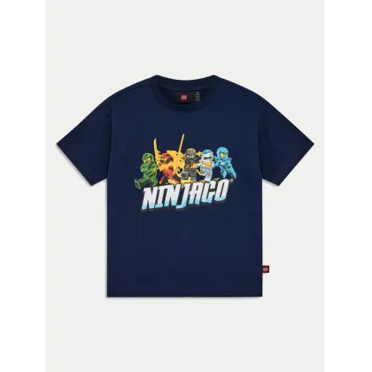 Zdjęcie LEGO T-Shirt Ninjago 12011417 Granatowy Regular Fit