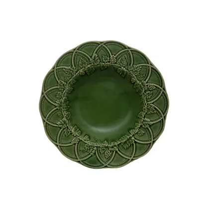 Zdjęcie Piękny głęboki talerz ceramiczny do jadalni - Bordallo Pinheiro