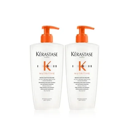 Zdjęcie Kérastase Nutritive Bain Satin Riche Duo Bundles Szampon do włosów 2 x 500 ml