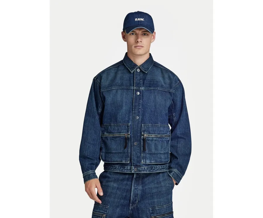 obrazek 1 G-Star Raw Kurtka jeansowa Utility D24330-D577-G334 Niebieski Regular Fit