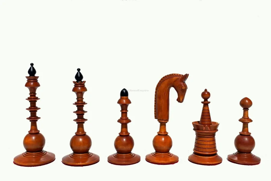 obrazek 2 Klasyczny komplet figur holenderskich do gry w szachy - The Chess Empire