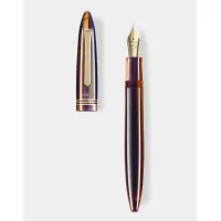 Picture Tibaldi Bononia Seilan Purple fountain pen, 18ct gold