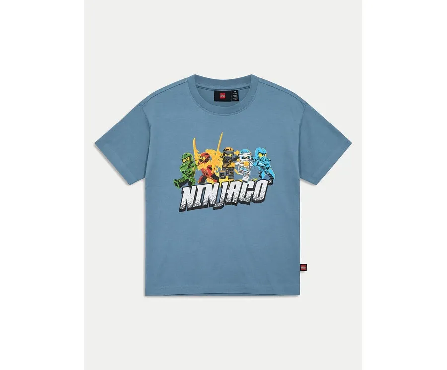 obrazek 1 LEGO T-Shirt Ninjago 12011417 Niebieski Regular Fit