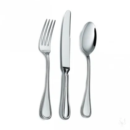 Zdjęcie 3-elementowy posrebrzany zestaw sztućców dla dziecka - Zaramella Argenti