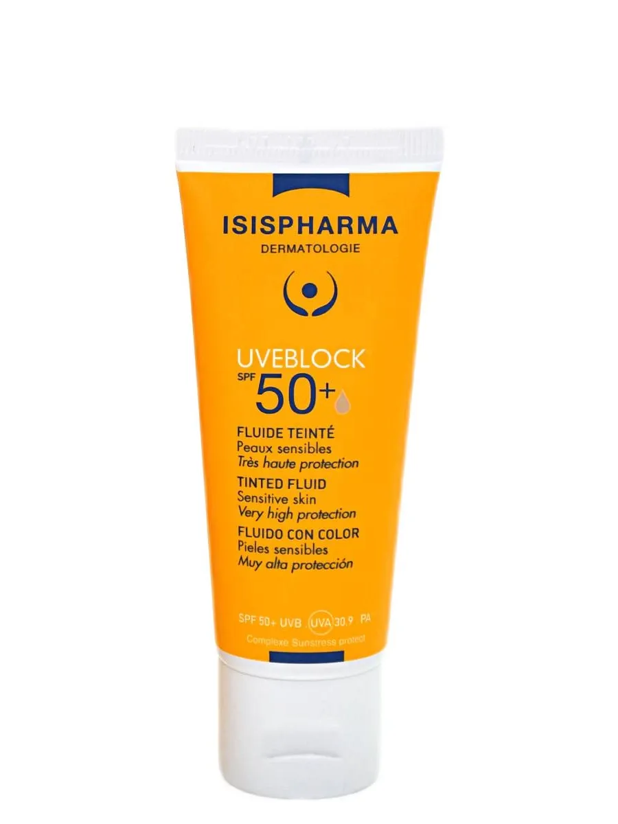 obrazek 1 Isispharma Uveblock UVA/UVB SPF50+ - Fuid z filtrem kolor Ultra Light 40 ml