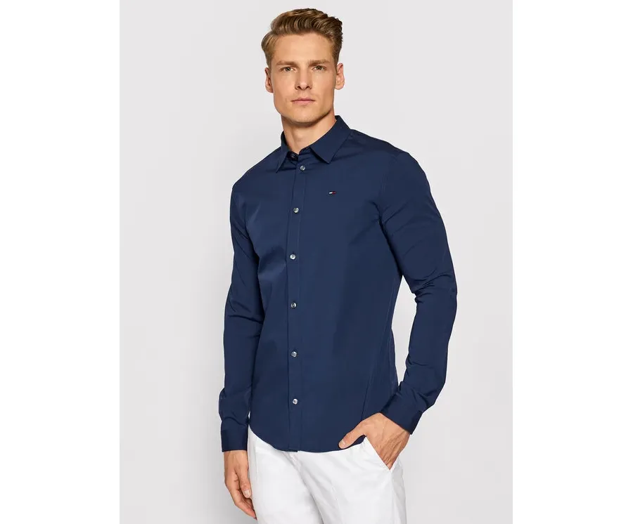 obrazek 1 Tommy Jeans Koszula DM0DM04405 Granatowy Slim Fit