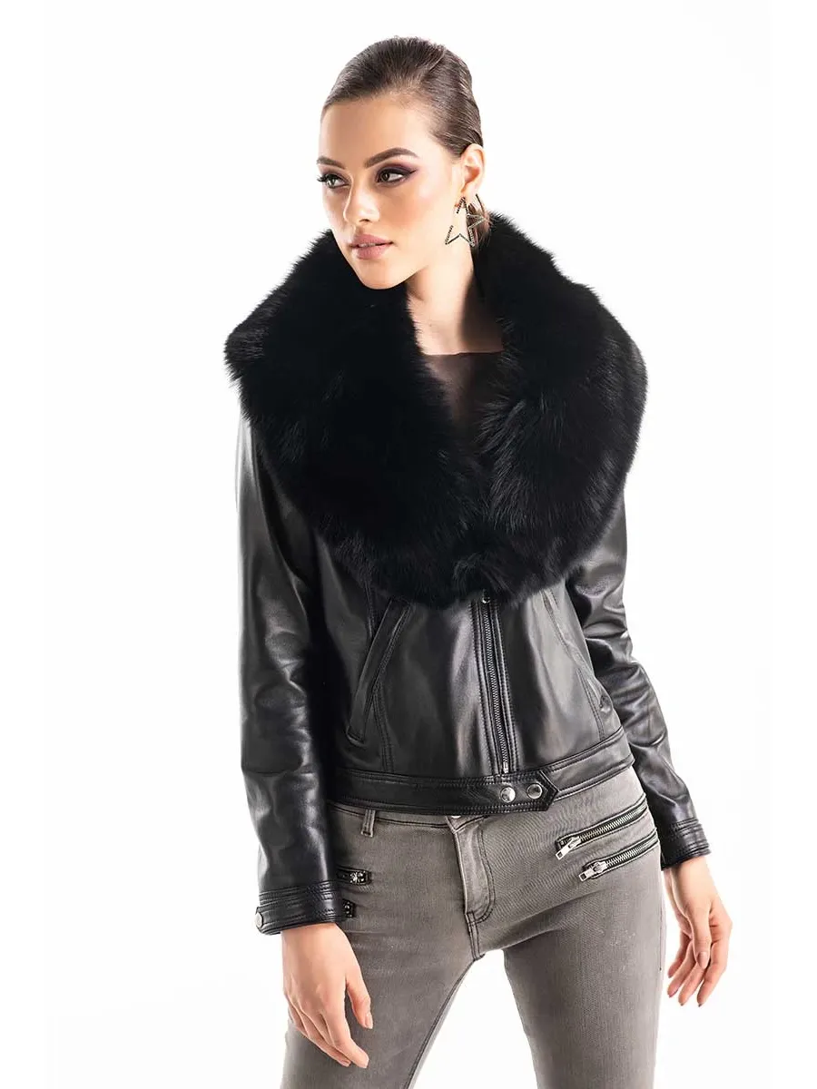 picture 1 Luxurious elegant fox / raccoon fur collar - A&A Vesa