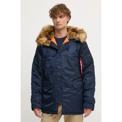 Zdjęcie Alpha Industries kurtka N3B 103141 07 męska kolor granatowy zimowa 103141.07-BORDOWY