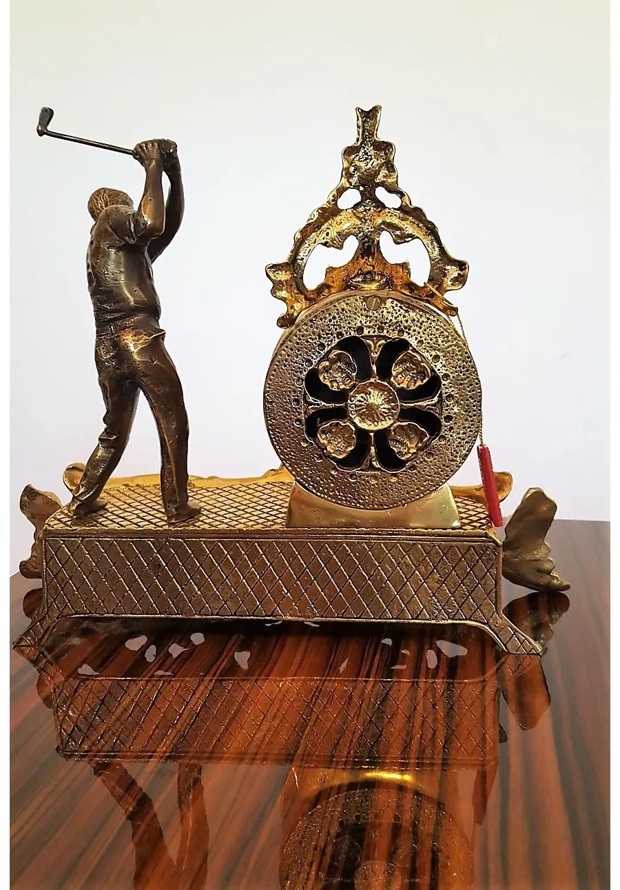 obrazek 6 Niezwykła figura golfisty + zegar