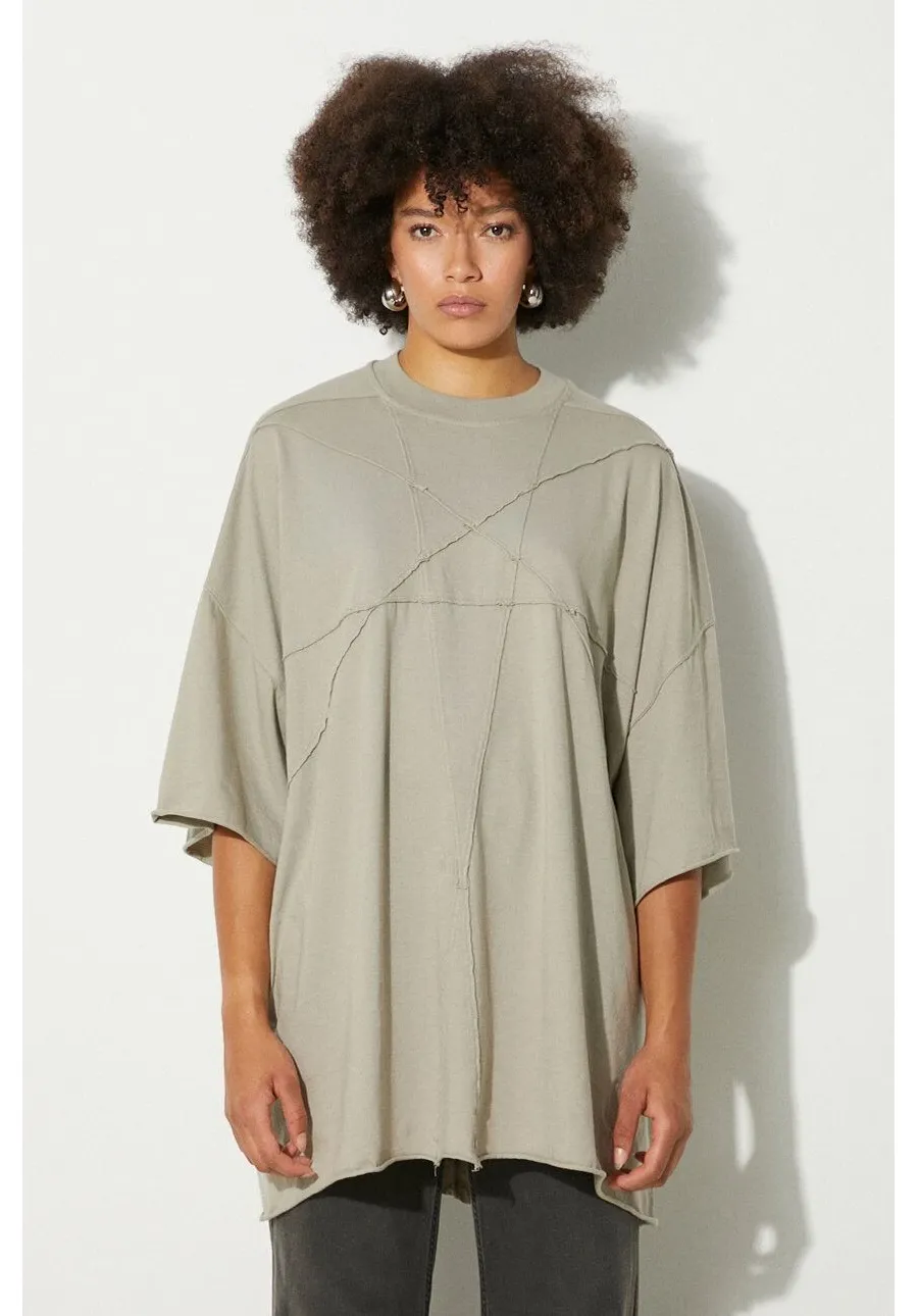 obrazek 1 Rick Owens t-shirt bawełniany Tommy T damski kolor beżowy DS02D2209.RNET1