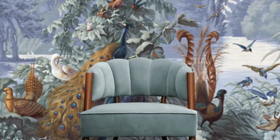 picture 6 Representative chair made of cotton velvet - Ottiu