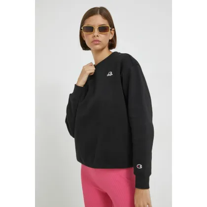 Zdjęcie Champion bluza damska kolor czarny gładka 115483-FLAN