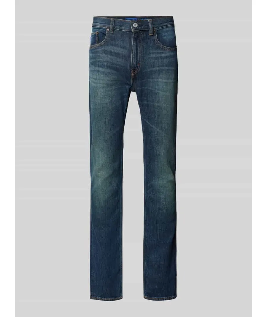 obrazek 1 Jeansy o kroju regular fit z 5 kieszeniami model ‘Ash’