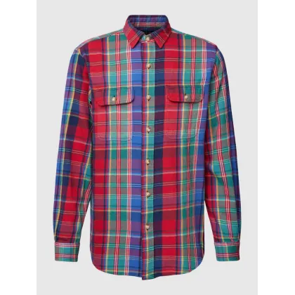 Zdjęcie Koszula casualowa o kroju custom fit ze wzorem na całej powierzchni