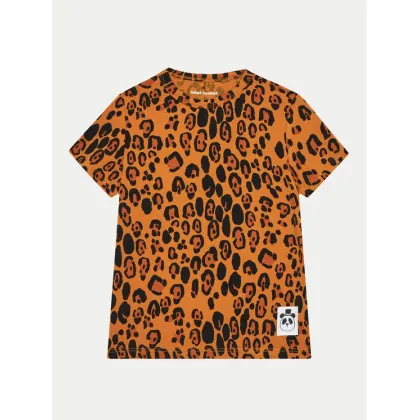 Zdjęcie Mini Rodini T-Shirt Basic Leopard 1000000213 Brązowy Regular Fit MINI RODINI