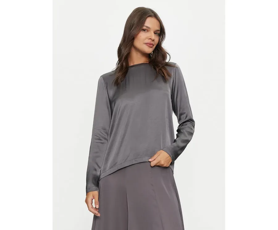 obrazek 1 ViCOLO Bluzka TS0202 Szary Regular Fit