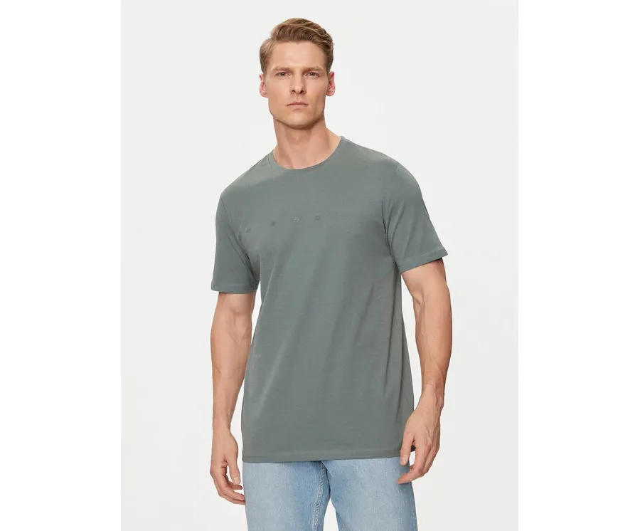 obrazek 1 4F T-Shirt 4FWSS24TTSHM1283 Zielony Regular Fit