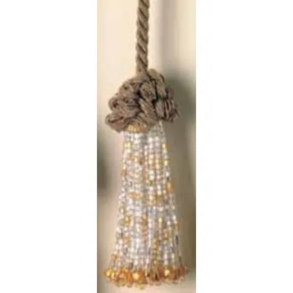 Zdjęcie Biały / złoty chwost – frędzel - Il Paralume Marina