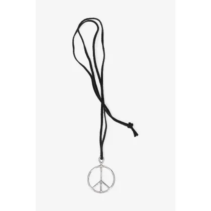 Zdjęcie Needles naszyjnik Peace Pendant - Deer Cord LQ015.SILVER-Black
