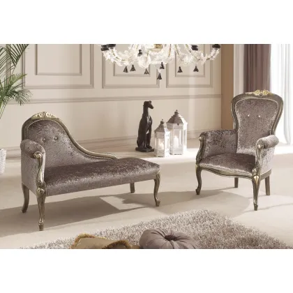 Zdjęcie Antyczny elegancki fotel do salonu – Morello Gianpaolo