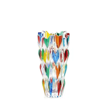 Zdjęcie Luksusowy włoski wazon z kwarcowego szkła (26 cm)