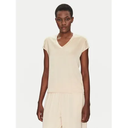 Zdjęcie ViCOLO Bluzka TD0009 Beżowy Relaxed Fit