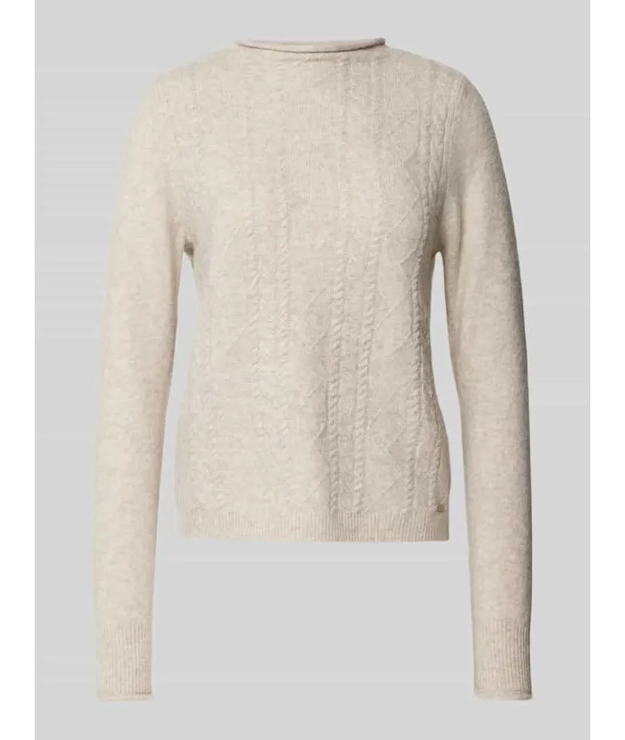 obrazek 1 Sweter z dzianiny ze stójką