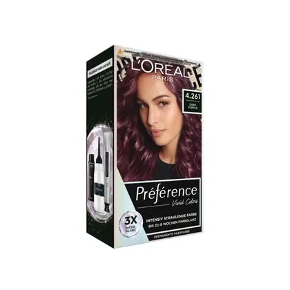 Zdjęcie L'Oréal Paris Préférence Vivid Colours Ciemny Fiolet Farba do włosów 1 szt.
