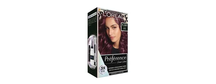 obrazek 1 L'Oréal Paris Préférence Vivid Colours Ciemny Fiolet Farba do włosów 1 szt.