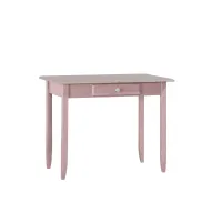 Zdjęcie Dziewczęce biurko z szufladą lakierowane z różowym wykończeniem - Zanini